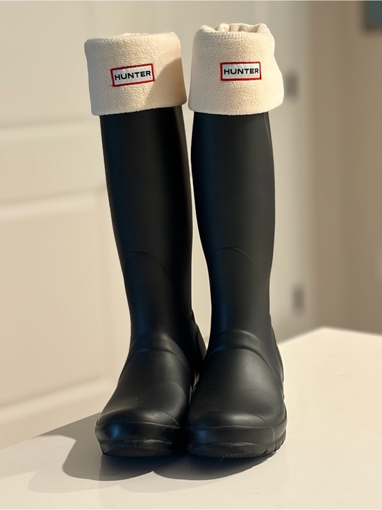 Hunter Shoes - Hunter Tall Women's Rain Boots in Matte Black Size 7